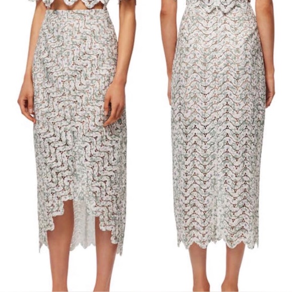ElliattRevolveAnthropologieDamira Skirt High-Low Pencil Midi Skirt
